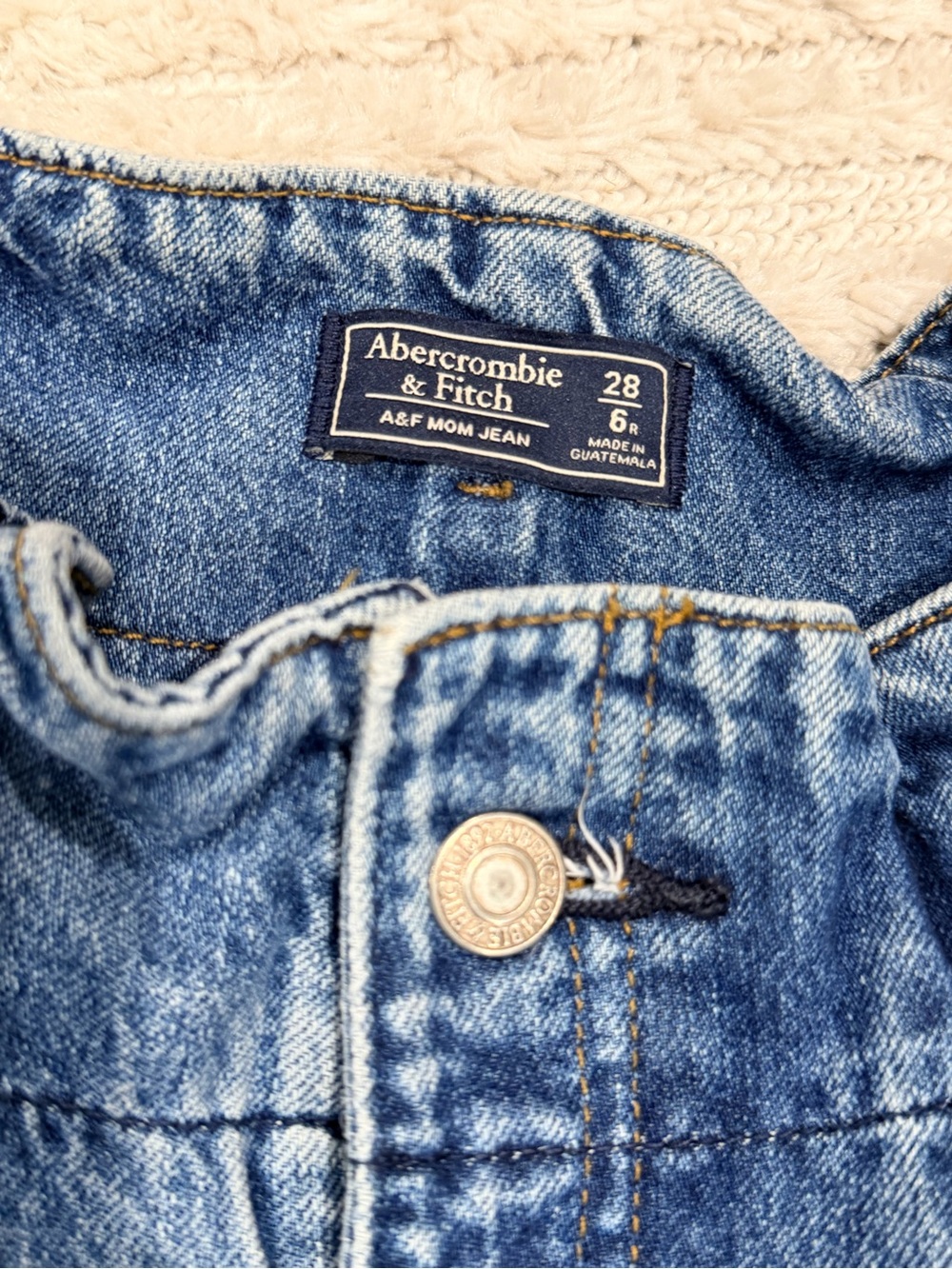 Abercrombie Mom Blue Denim Jeans - Picture 5 of 7